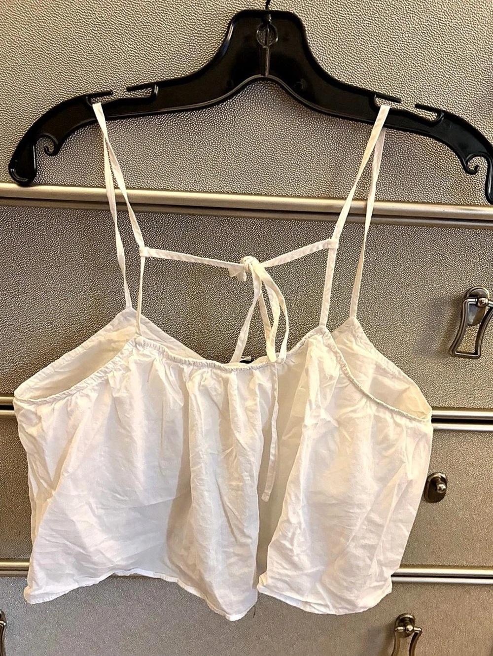 AYFVE White Cotton Crop Top Size Large